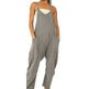 Stylish Flattering Sleeveless spaghetti straps.& flowy jumpsuit - EX-STOCK CANADA