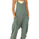 Stylish Flattering Sleeveless spaghetti straps.& flowy jumpsuit - EX-STOCK CANADA