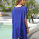 Summer Bikini Cover-up Dress V-neck Hollow Loose Seaside Vacation Beach Dresses For Women Clothing - EX-STOCK CANADA