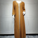 Summer Bronzing Arab Dubai Gown - EX-STOCK CANADA