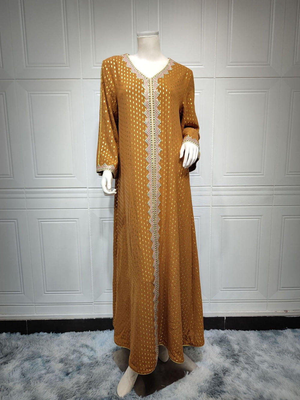 Summer Bronzing Arab Dubai Gown - EX-STOCK CANADA