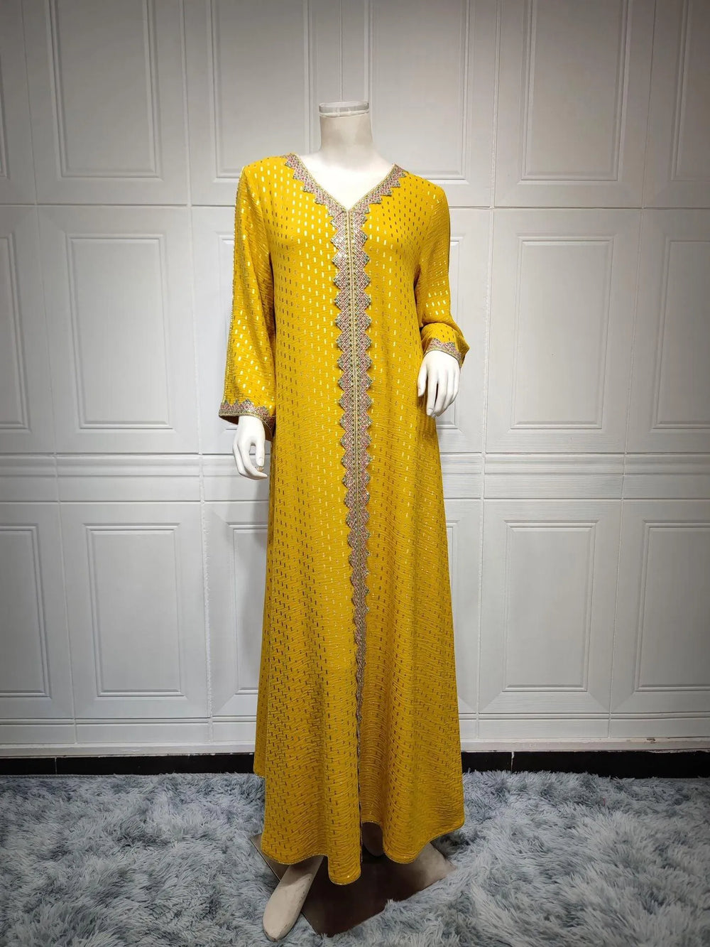 Summer Bronzing Arab Dubai Gown - EX-STOCK CANADA