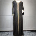 Summer Bronzing Arab Dubai Gown - EX-STOCK CANADA