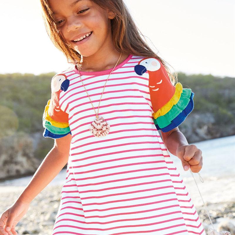 Summer Fashion Personalized Print Girls Dress - EX-STOCK CANADA