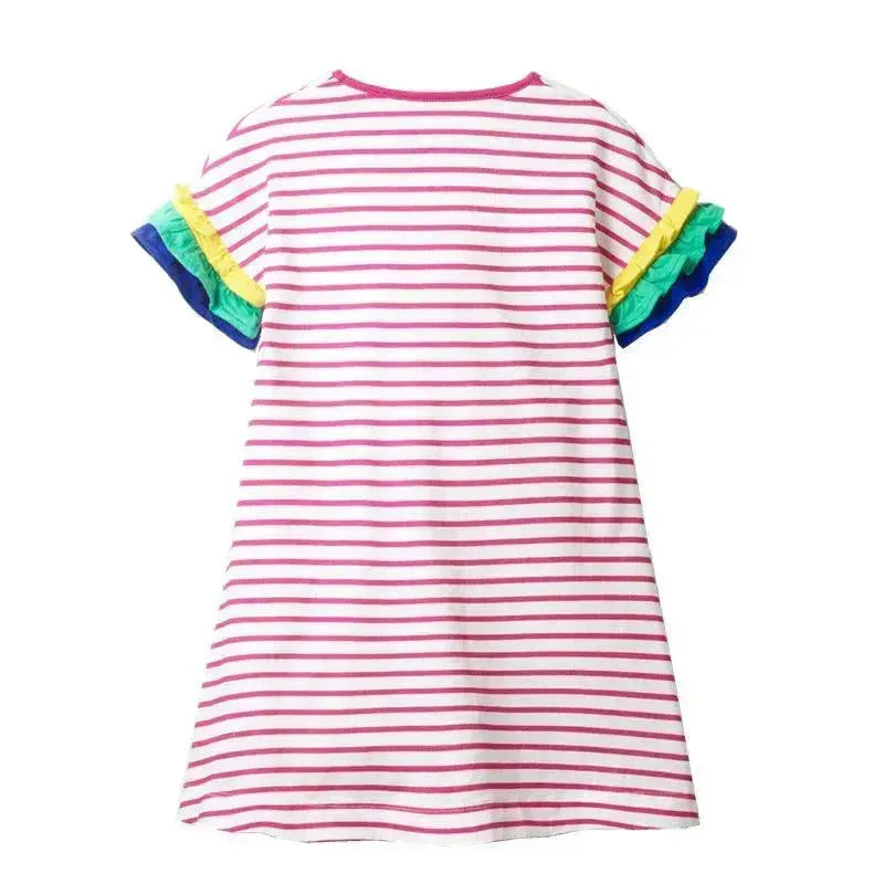 Summer Fashion Personalized Print Girls Dress - EX-STOCK CANADA