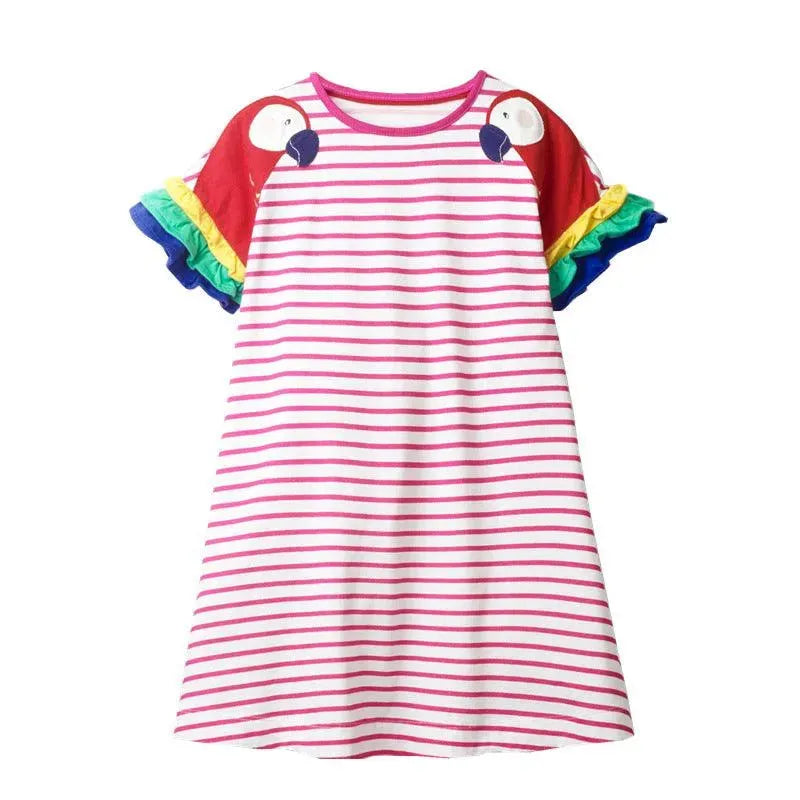 Summer Fashion Personalized Print Girls Dress - EX-STOCK CANADA