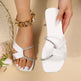 Summer Flat Sandals With Rhinestone Design Toe Slippers Outdoor Beach Shoes For Women - EX-STOCK CANADA