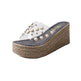 Summer Korean Style Thick-soled Wedge Slippers - EX-STOCK CANADA
