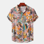 Summer Men's Hawaiian 3D Digital Printing Shirt Short Sleeve - EX-STOCK CANADA