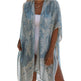 Summer Mid-length Slit Print Loose Beach Cover Sun Protection Shirt - EX-STOCK CANADA