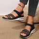 Summer Rhinestone Wedges Sandals Casual Sports Air Cushion Bottom Beach Shoes For Women Roman Sandals - EX-STOCK CANADA