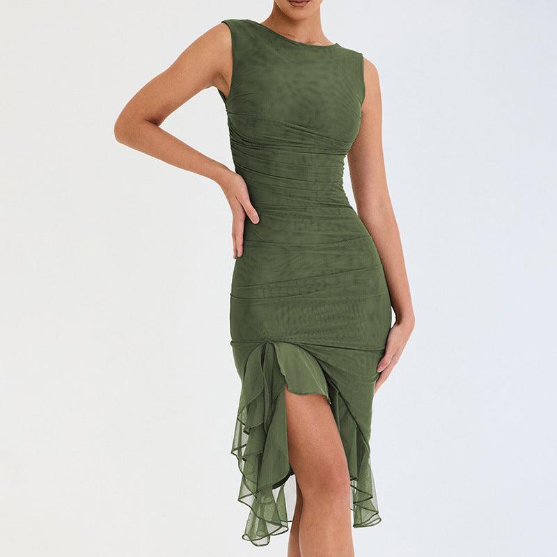 Summer Slim Skinny Sleeveless Dress For Women Fashion Party Club Dresses - EX-STOCK CANADA