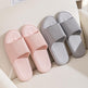 Summer Slipper Indoor House Shoes For Men Women Couples Solid Color Rhombus Striped Non-slip Bathroom Slippers - EX-STOCK CANADA