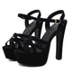 Super High Heel Block Heel Platform Sandals - EX-STOCK CANADA