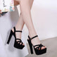 Super High Heel Block Heel Platform Sandals - EX-STOCK CANADA