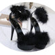 Super High Heel Plush Sandals Women's Thin Heel - EX-STOCK CANADA