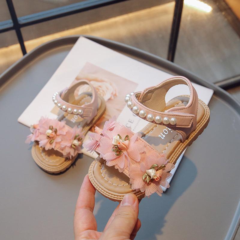 Sweet Flowers Kids Sandals Girls Versatile Soft Toddler Shoes - EX-STOCK CANADA