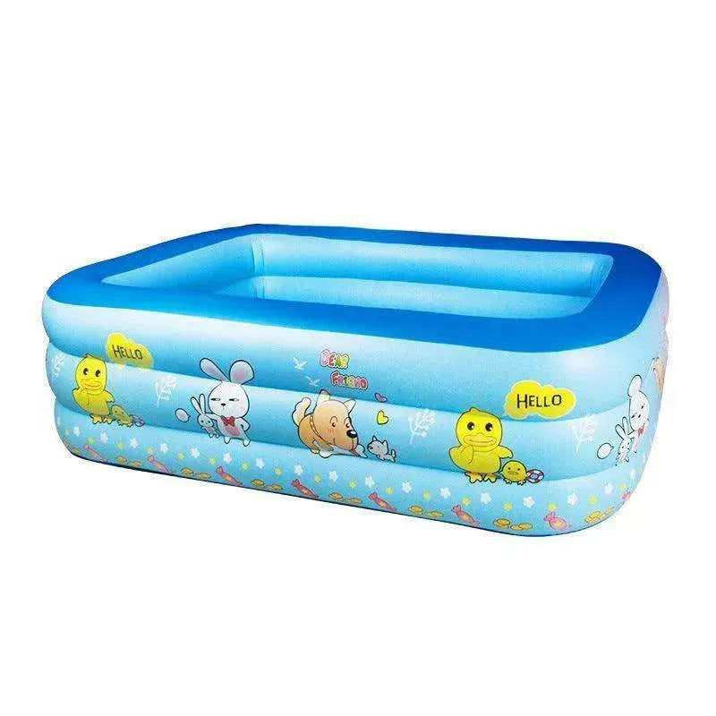 Swimming Pool Thickened, Full-Sized Above Ground Kiddle Family Lounge Inflatable Pool for Adult, Kids, Toddlers, Infant, Blow Up for Backyard, Garden, Party - EX-STOCK CANADA