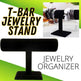 T-Stand For Necklaces & Bracelets Black - EX-STOCK CANADA