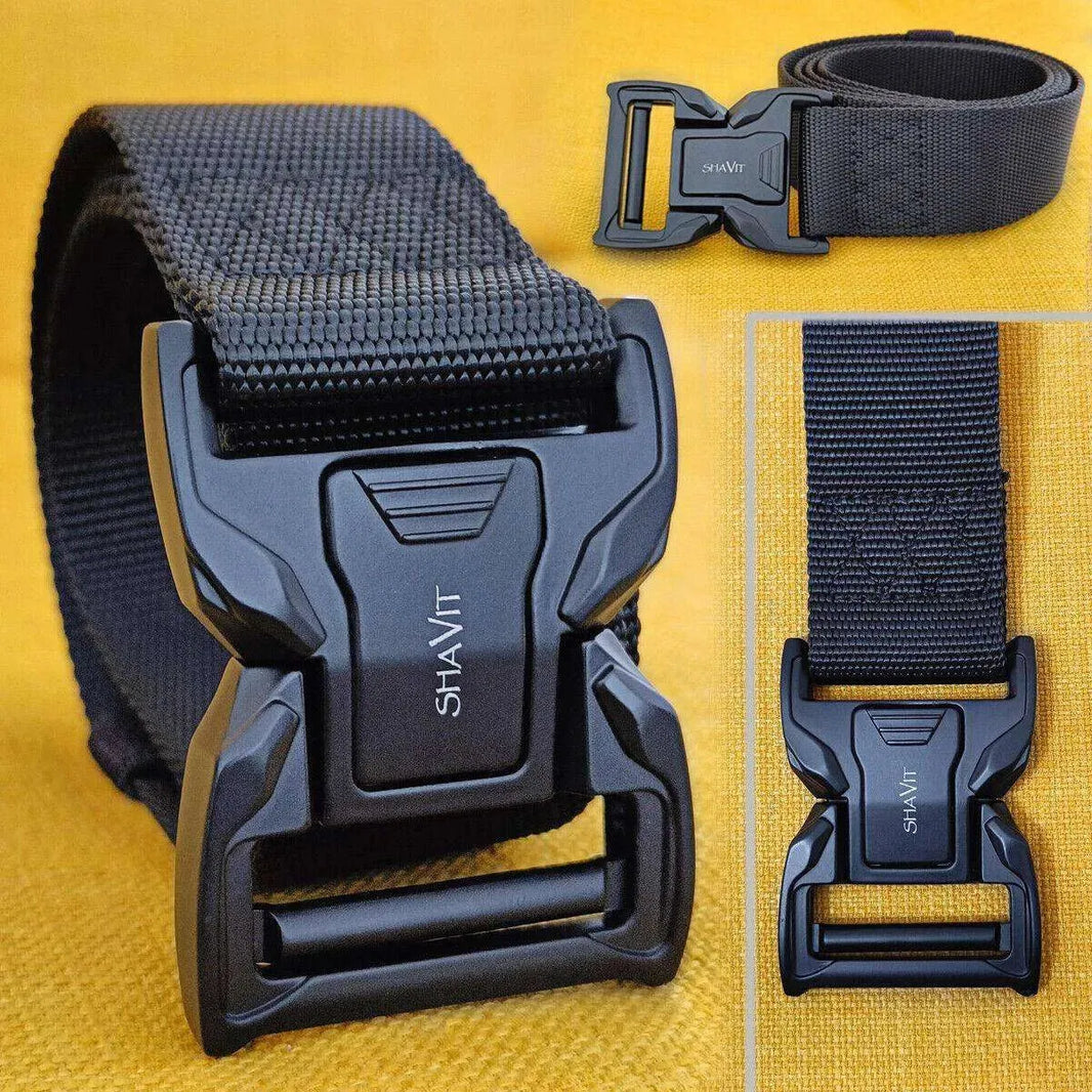 Tactical Military Belt For Men Hiking Rigger Nylon Web Casual Work HOMBRE Belt - EX-STOCK CANADA