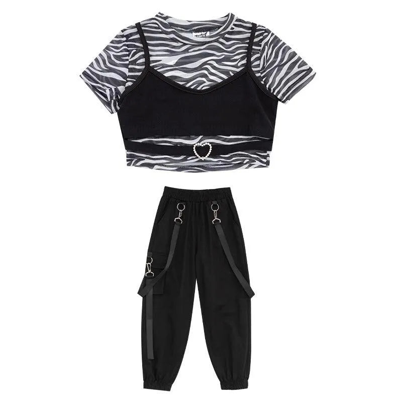 Teen Girls Summer Clothes Hip-hop Tracksuit - EX-STOCK CANADA