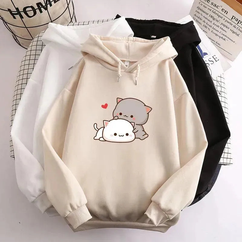 Teen's Candy Colors Cute Kawaii Loose Hoodie Sweater - EX-STOCK CANADA