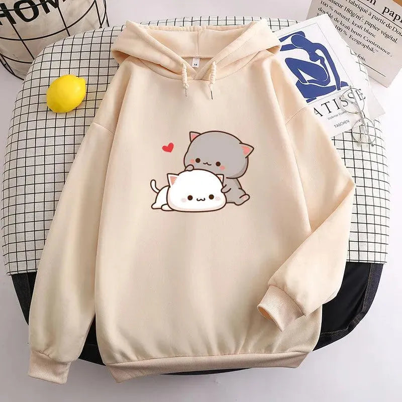 Teen's Candy Colors Cute Kawaii Loose Hoodie Sweater - EX-STOCK CANADA