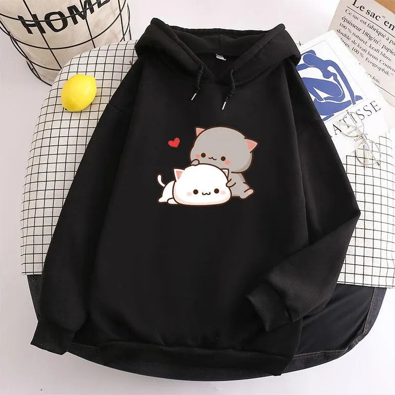 Teen's Candy Colors Cute Kawaii Loose Hoodie Sweater - EX-STOCK CANADA