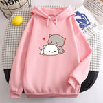 Teen's Candy Colors Cute Kawaii Loose Hoodie Sweater - EX-STOCK CANADA