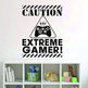 The gamer's warning wall stickers - EX-STOCK CANADA
