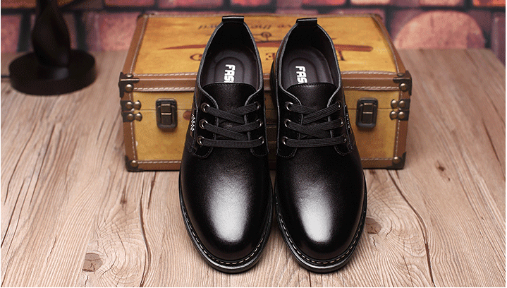 The new shoes shoes fall men's business casual shoes men shoes shoes round British Dad - EX-STOCK CANADA