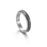 The Stars And The Moon Rotating Titanium Steel Women Ring - EX-STOCK CANADA