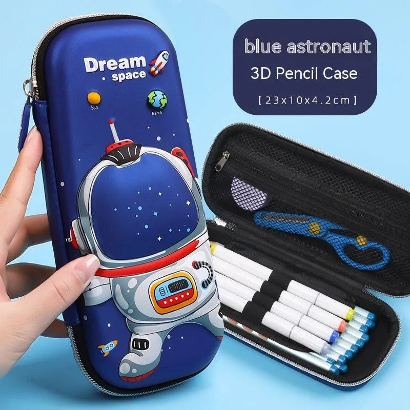 Three-dimensional Pencil Case Primary School Kindergarten Cartoon Large Capacity Pencil Case Pencil Box - EX-STOCK CANADA