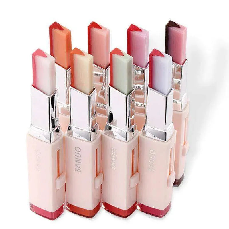 Three-dimensional two-color V-shaped lipstick - EX-STOCK CANADA