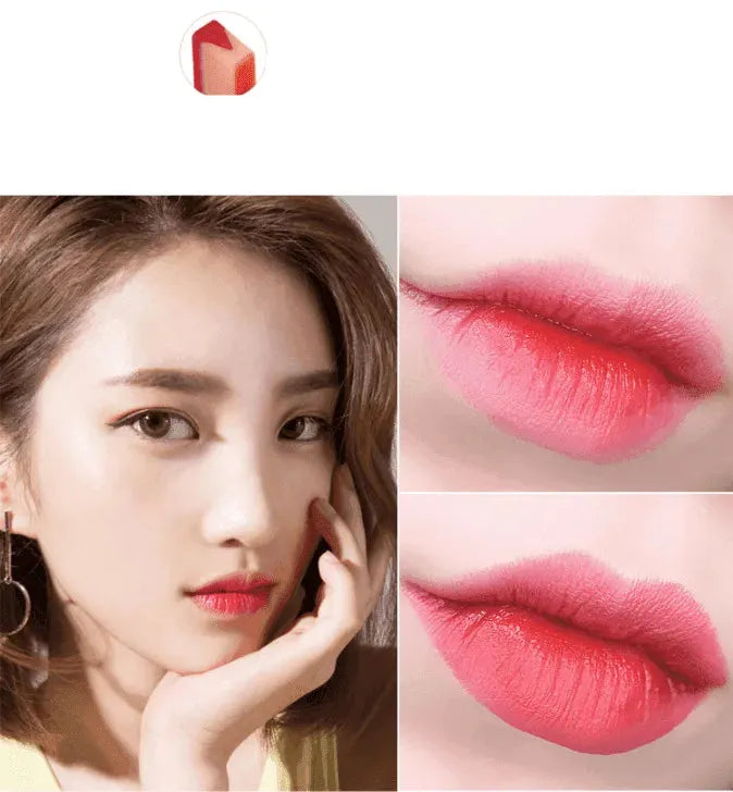 Three-dimensional two-color V-shaped lipstick - EX-STOCK CANADA