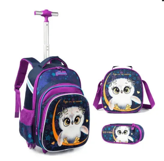 Three-piece Trolley Bag For Primary School Students - EX-STOCK CANADA