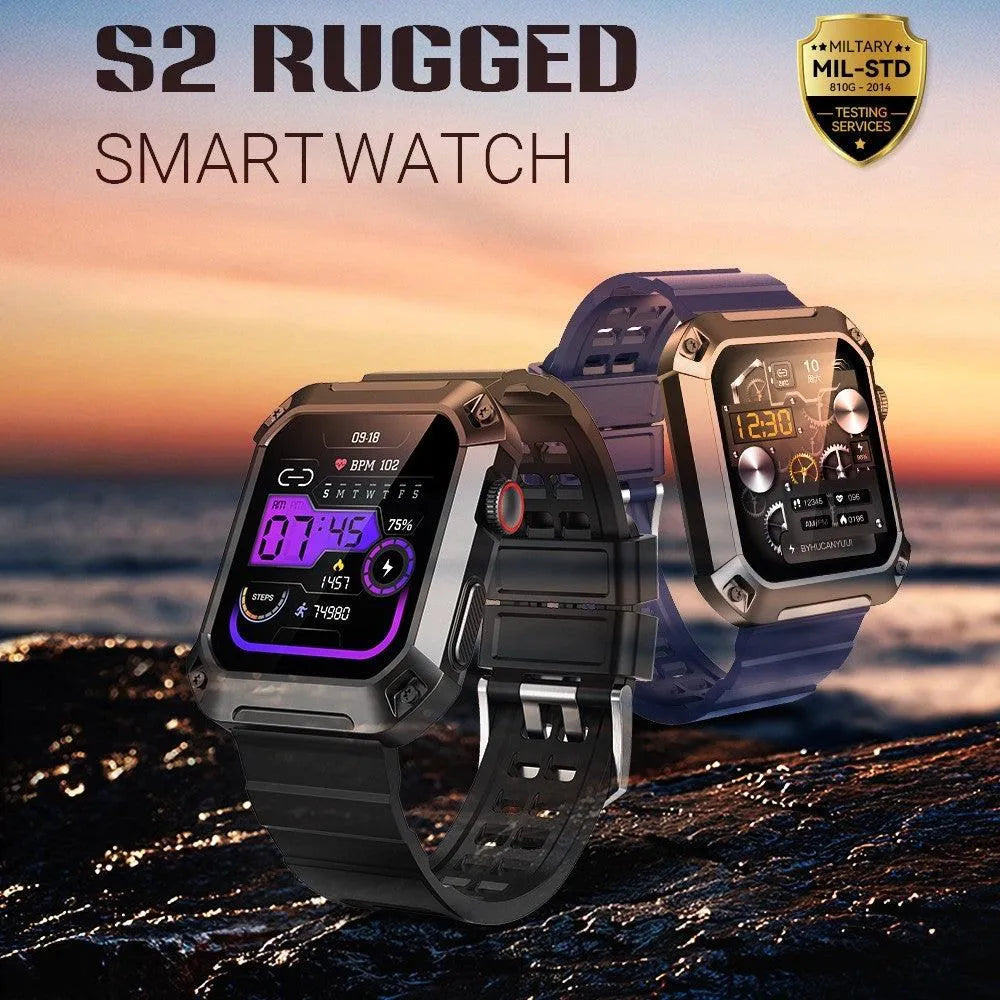 Three-proof Heart Rate And Blood Pressure Sport Mode Smart Watch - EX-STOCK CANADA