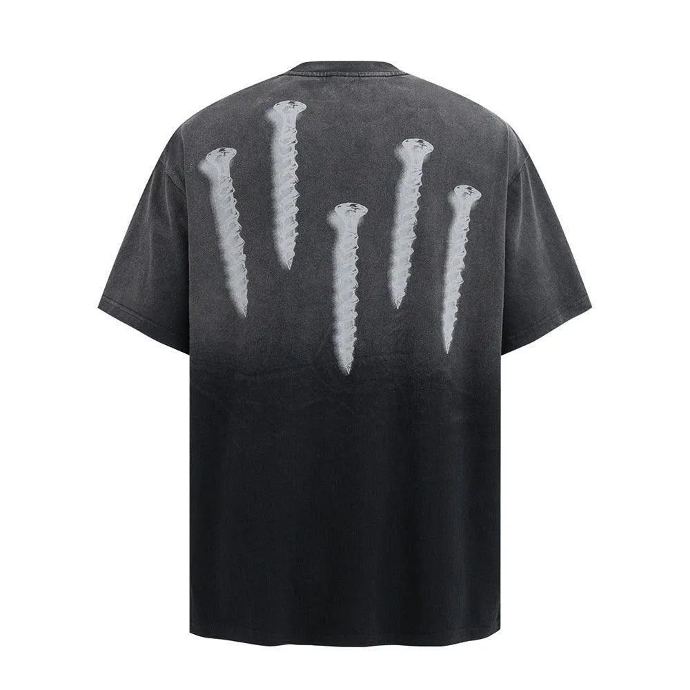 Tie-dye Gradient Dirty Short Sleeve - EX-STOCK CANADA