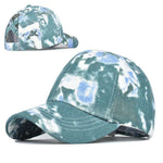 Tie-Dye Hat Pure Cotton Sun Visors Ponytail Cap - EX-STOCK CANADA