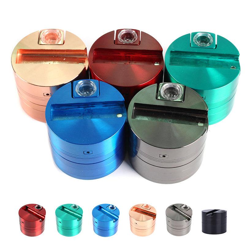Tobacco Grinder Five-layer 75mm Zinc Alloy Herbs Grinders Mill Pepper Pot Spice Dry Herb Crusher Tool For Smoking - EX-STOCK CANADA
