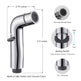 Toilet Spray Cleaner Stainless Steel Toilet Companion, Button Water Stop, Dual Function. - EX-STOCK CANADA