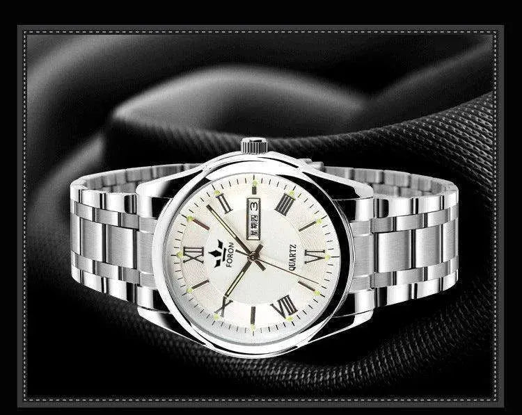 Top-grade men's quartz watches, waterproof, luminous, business belts. - EX-STOCK CANADA