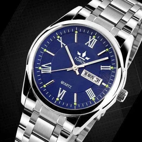 Top-grade men's quartz watches, waterproof, luminous, business belts. - EX-STOCK CANADA