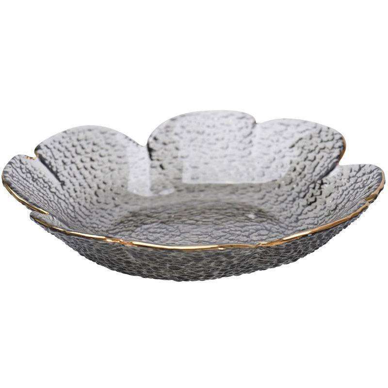Traditional Japanese Style Hammer Pattern Petal Glass Bowl Set - EX-STOCK CANADA