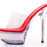Transparent Crystal Shoes Wedding Party High Heels - EX-STOCK CANADA