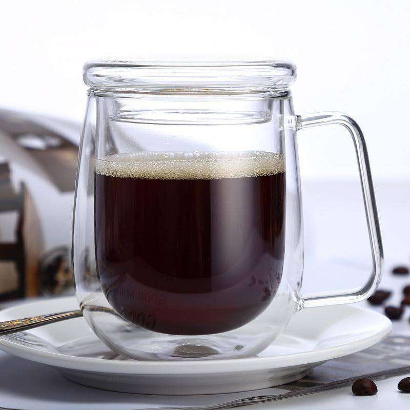 Transparent Double Coffee Cup Mug - EX-STOCK CANADA
