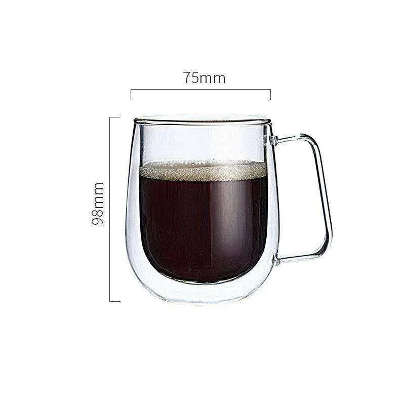 Transparent Double Coffee Cup Mug - EX-STOCK CANADA