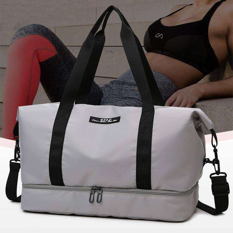 Travel Duffle Bag With Shoes Compartment Gym Waterfproof Handbag - EX-STOCK CANADA