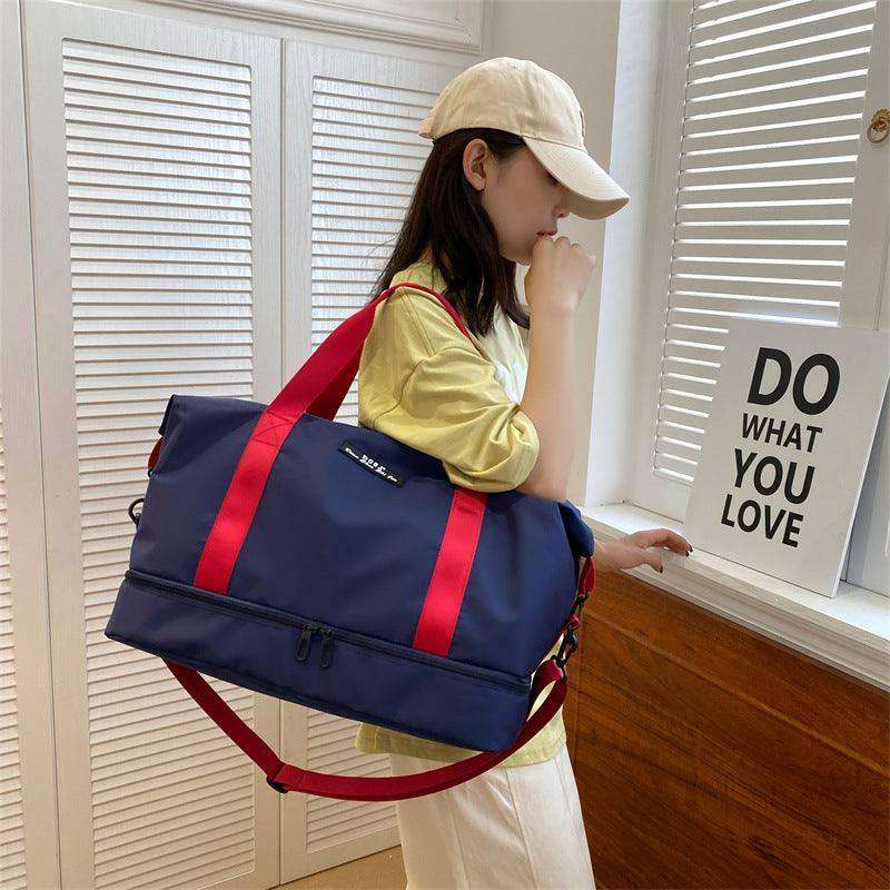 Travel Duffle Bag With Shoes Compartment Gym Waterfproof Handbag - EX-STOCK CANADA