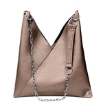 Trendy Casual Pleated Chain Zipper Women Handbag - EX-STOCK CANADA